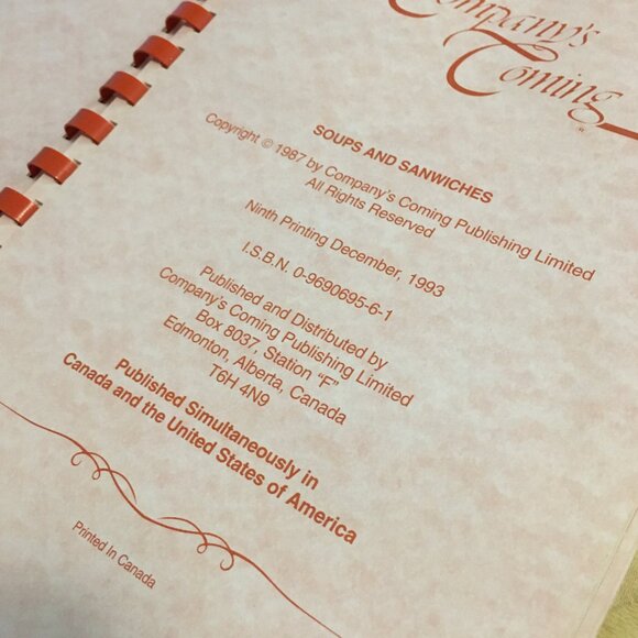 Company's Coming 4 Vintage Cookbooks - Picture 8 of 13